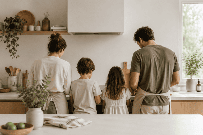 Gerir a casa em família sem sobrecarga