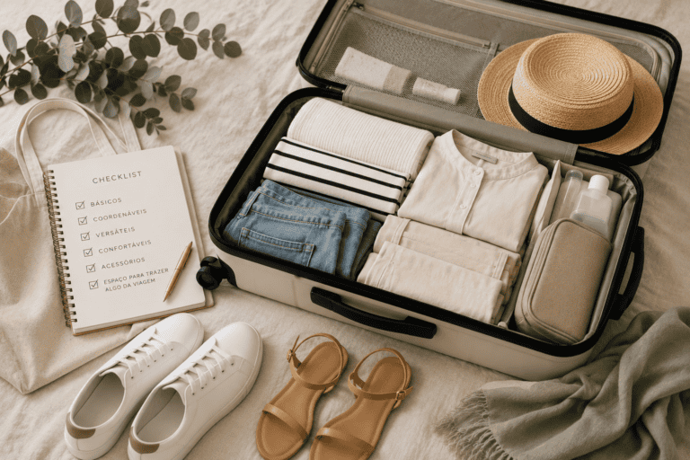 Mala de viagem cápsula: levar menos para usar mais